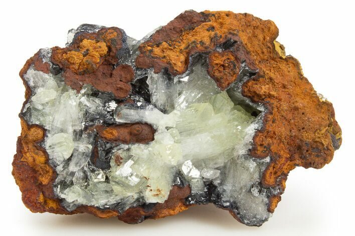 Sparkling Adamite Crystals on Matrix - Ojuela Mine, Mexico #327087